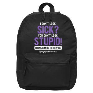 You DonT Look Stupid Epilepsy Awareness 16 in Basic Backpack