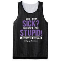 You DonT Look Stupid Epilepsy Awareness Mesh Reversible Basketball Jersey Tank