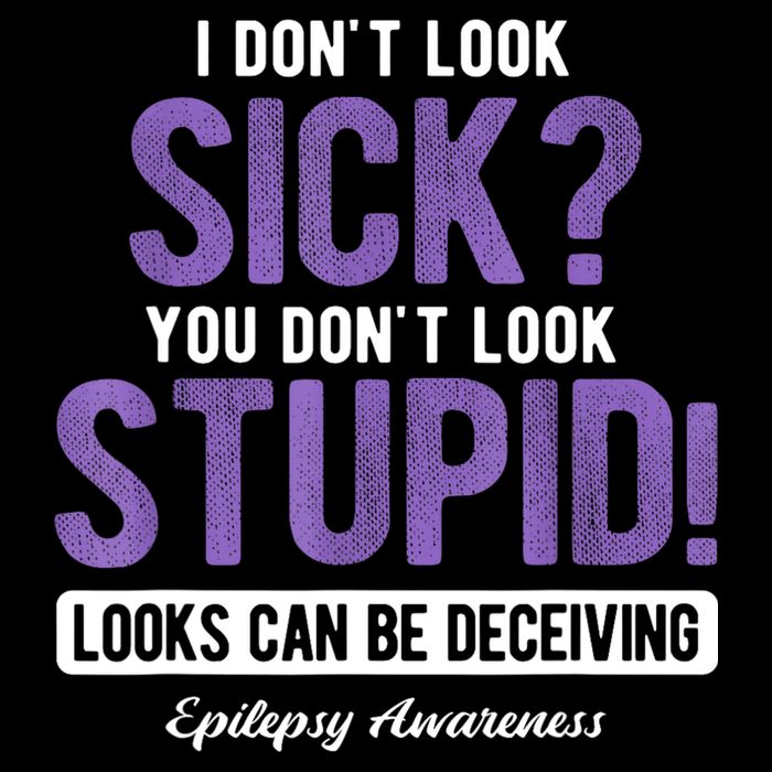 You DonT Look Stupid Epilepsy Awareness Zip Tote Bag