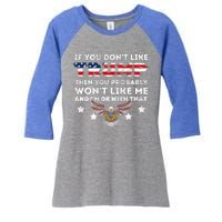 You DonT Like Trump 2024 Then You Probably WonT Like Great Gift Women's Tri-Blend 3/4-Sleeve Raglan Shirt