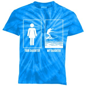 Your Daughter My Daughter Beachsports Water Skiing Athletes Gift Kids Tie-Dye T-Shirt