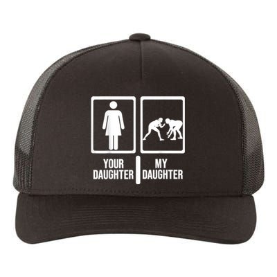 Your Daughter My Daughter Wrestling. Funny Wrestling Yupoong Adult 5-Panel Trucker Hat