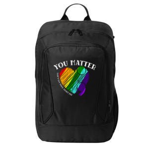 You Do Matter Happy Suicide Prevention Awareness Graphic Meaningful Gift City Backpack