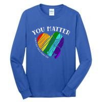 You Do Matter Happy Suicide Prevention Awareness Graphic Meaningful Gift Tall Long Sleeve T-Shirt