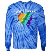 You Do Matter Happy Suicide Prevention Awareness Graphic Meaningful Gift Tie-Dye Long Sleeve Shirt