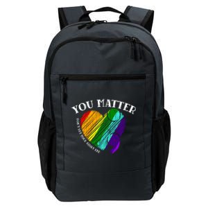 You Do Matter Happy Suicide Prevention Awareness Graphic Meaningful Gift Daily Commute Backpack