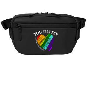 You Do Matter Happy Suicide Prevention Awareness Graphic Meaningful Gift Crossbody Pack