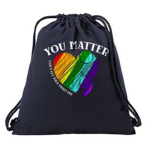 You Do Matter Happy Suicide Prevention Awareness Graphic Meaningful Gift Drawstring Bag