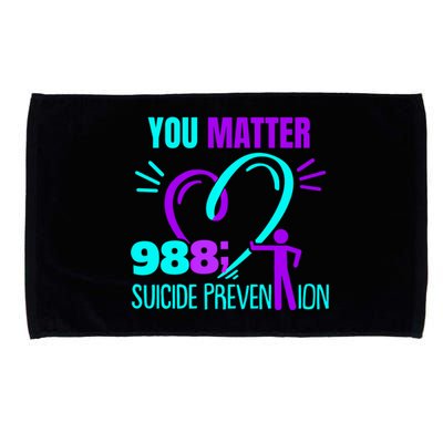 You Do Matter 988 Social Worker Suicide Prevention Awareness Funny Gift Microfiber Hand Towel