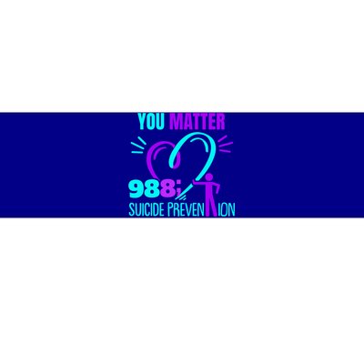 You Do Matter 988 Social Worker Suicide Prevention Awareness Funny Gift Bumper Sticker