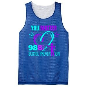 You Do Matter 988 Social Worker Suicide Prevention Awareness Funny Gift Mesh Reversible Basketball Jersey Tank