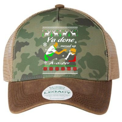 Ya Done Messed Up A A Ron Christmas Legacy Tie Dye Trucker Hat