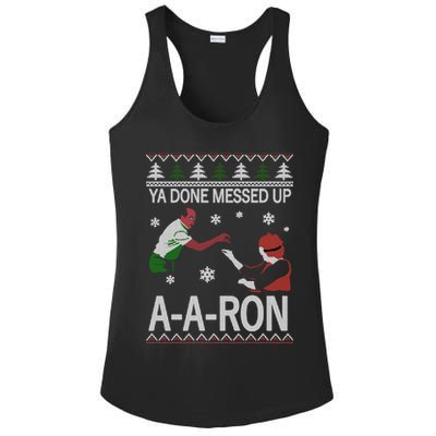 Ya Done Messed Up AARon Ugly Christmas Ladies PosiCharge Competitor Racerback Tank