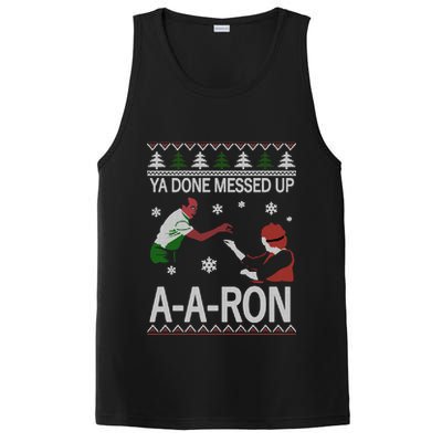 Ya Done Messed Up AARon Ugly Christmas PosiCharge Competitor Tank