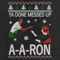 Ya Done Messed Up AARon Ugly Christmas Microfiber Hand Towel