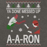 Ya Done Messed Up AARon Ugly Christmas Cotton Canvas Backpack