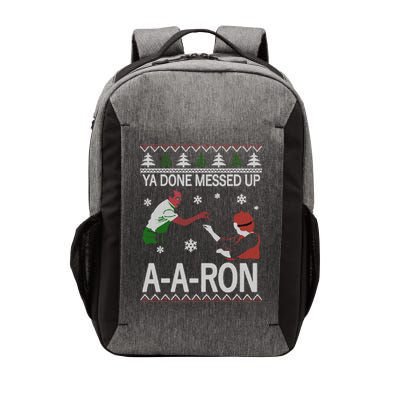 Ya Done Messed Up AARon Ugly Christmas Vector Backpack