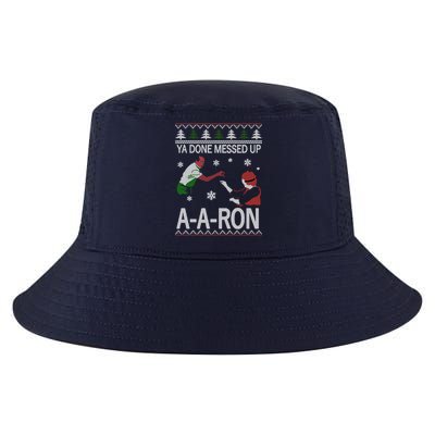 Ya Done Messed Up AARon Ugly Christmas Cool Comfort Performance Bucket Hat