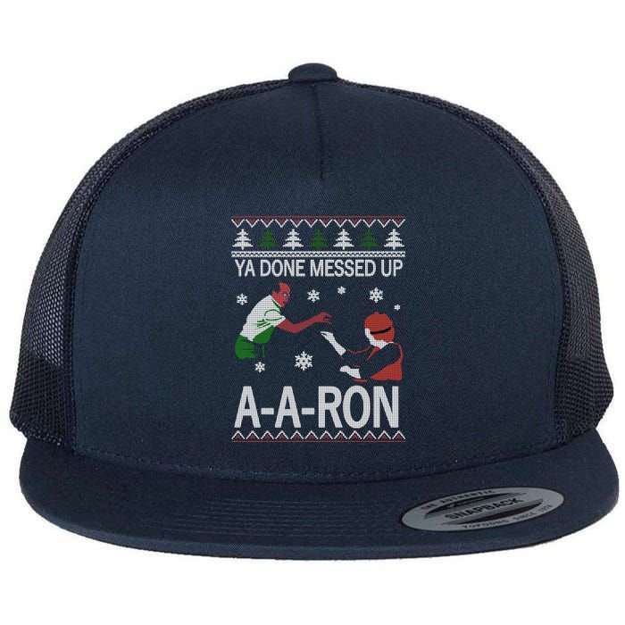 Ya Done Messed Up AARon Ugly Christmas Flatbill Hat