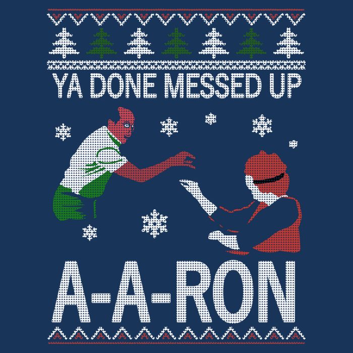 Ya Done Messed Up AARon Ugly Christmas 16 in Basic Backpack