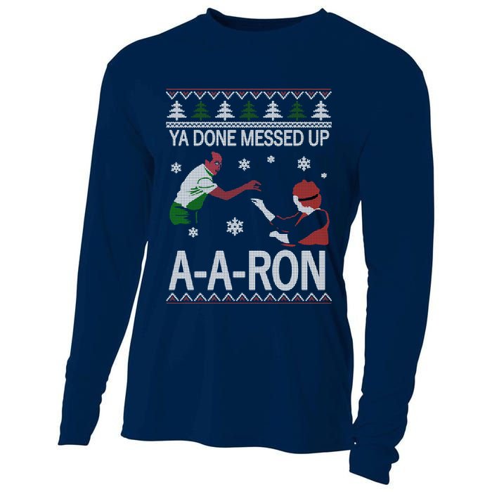 Ya Done Messed Up AARon Ugly Christmas Cooling Performance Long Sleeve Crew