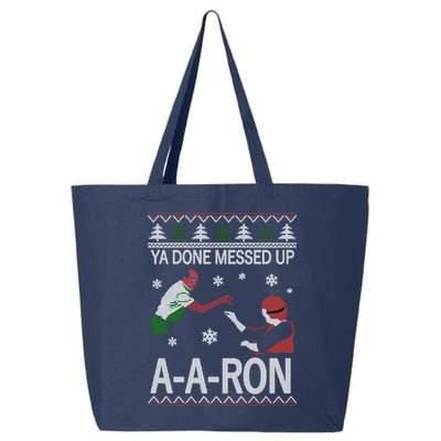 Ya Done Messed Up AARon Ugly Christmas 25L Jumbo Tote