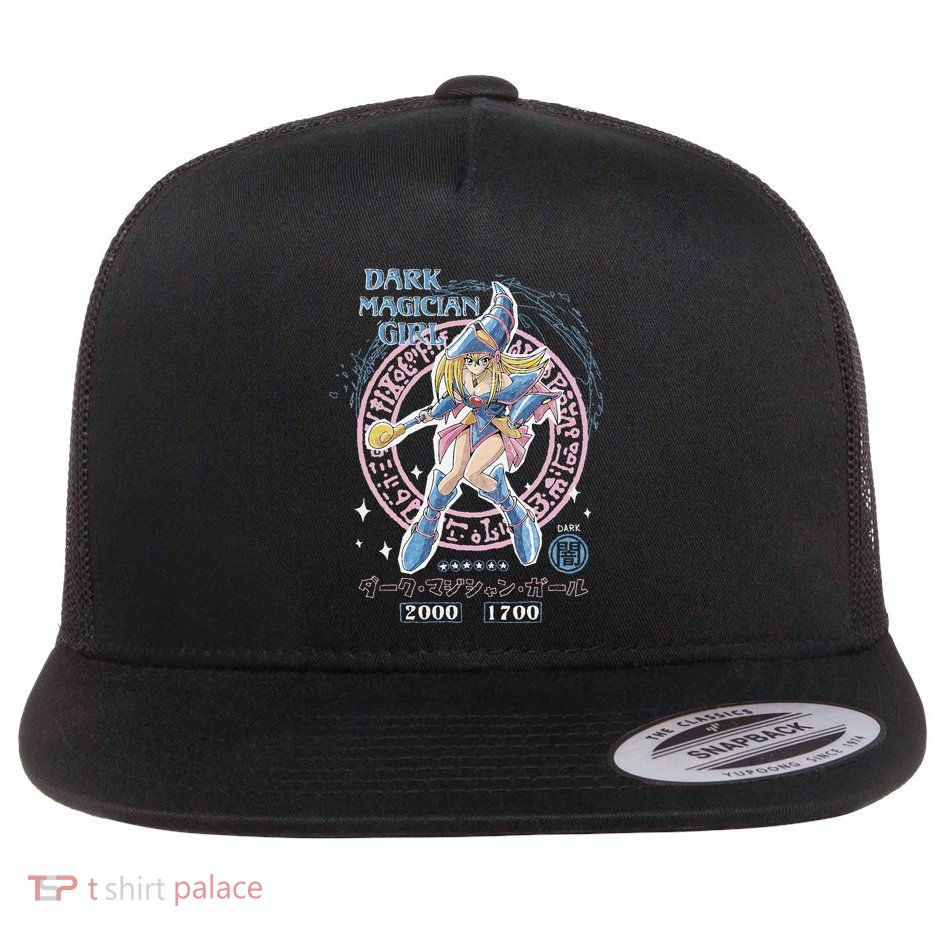 Yugioh! Duel Monsters Dark Magician Card Pose Anime .Png Flat Bill Trucker Hat