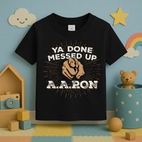 You Done Messed Up Aaron Funny School Toddler T-Shirt