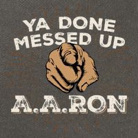 You Done Messed Up Aaron Funny School Cotton Canvas Backpack