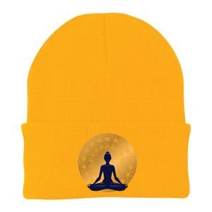 Yoga Dress Meditation Clothing Namaste Lotus Position Gift Knit Cap Winter Beanie