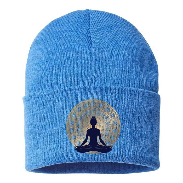 Yoga Dress Meditation Clothing Namaste Lotus Position Gift Sustainable Knit Beanie