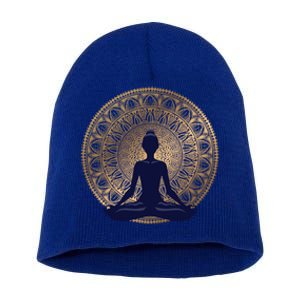 Yoga Dress Meditation Clothing Namaste Lotus Position Gift Short Acrylic Beanie