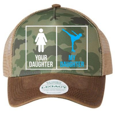 Your Daughter MY Daughter Ice Skating Legacy Tie Dye Trucker Hat