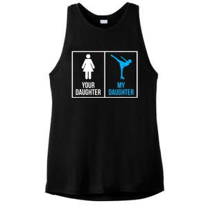 Your Daughter MY Daughter Ice Skating Ladies PosiCharge Tri-Blend Wicking Tank