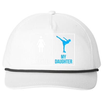 Your Daughter MY Daughter Ice Skating Snapback Five-Panel Rope Hat