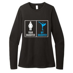 Your Daughter MY Daughter Ice Skating Womens CVC Long Sleeve Shirt