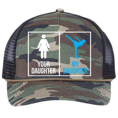 Your Daughter MY Daughter Ice Skating Retro Rope Trucker Hat Cap