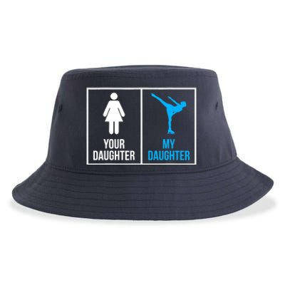 Your Daughter MY Daughter Ice Skating Sustainable Bucket Hat