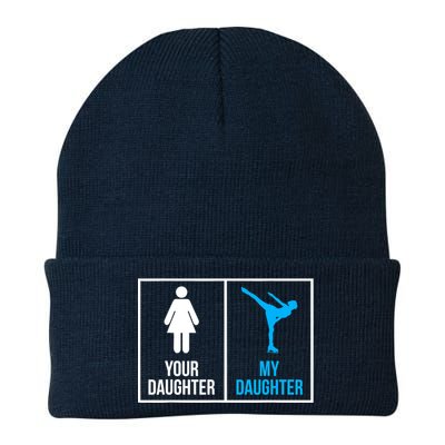 Your Daughter MY Daughter Ice Skating Knit Cap Winter Beanie