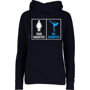 Your Daughter MY Daughter Ice Skating Womens Funnel Neck Pullover Hood