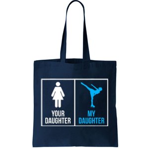 Your Daughter MY Daughter Ice Skating Tote Bag