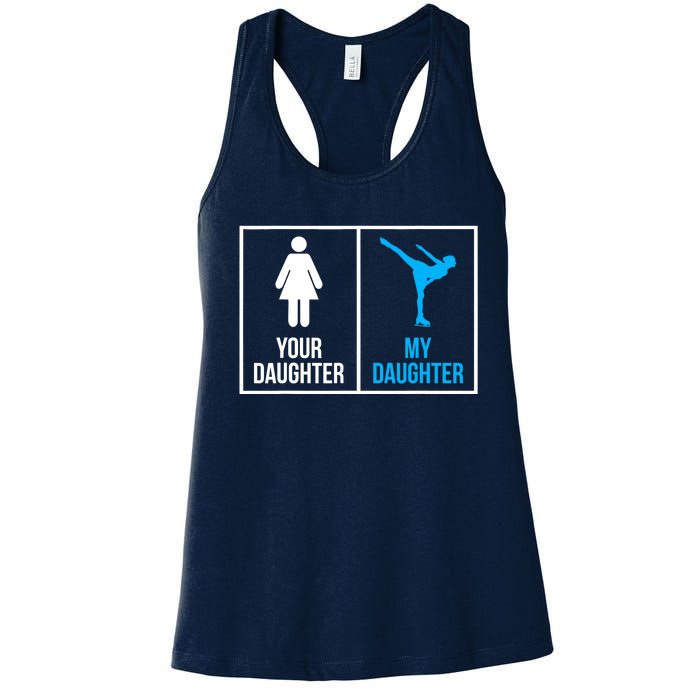 Your Daughter MY Daughter Ice Skating Women's Racerback Tank