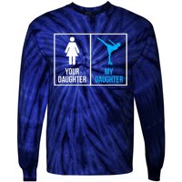 Your Daughter MY Daughter Ice Skating Tie-Dye Long Sleeve Shirt