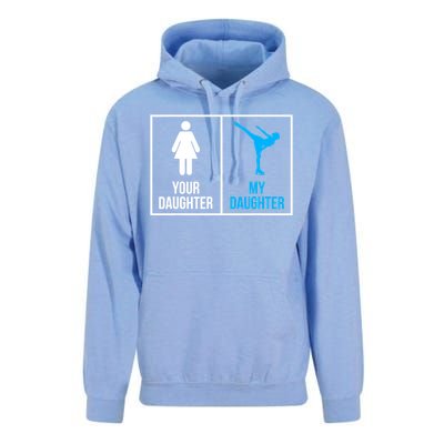 Your Daughter MY Daughter Ice Skating Unisex Surf Hoodie