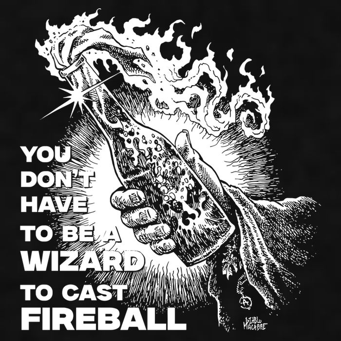 You Dont Need To Be A Wizard To Cast A F.I.R.E.B.A.L.L Diablo Macabre Ladies PosiCharge Tri-Blend Wicking Tank