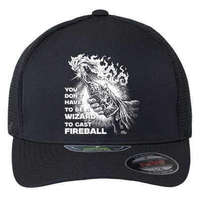 You Dont Need To Be A Wizard To Cast A F.I.R.E.B.A.L.L Diablo Macabre Flexfit Unipanel Trucker Cap