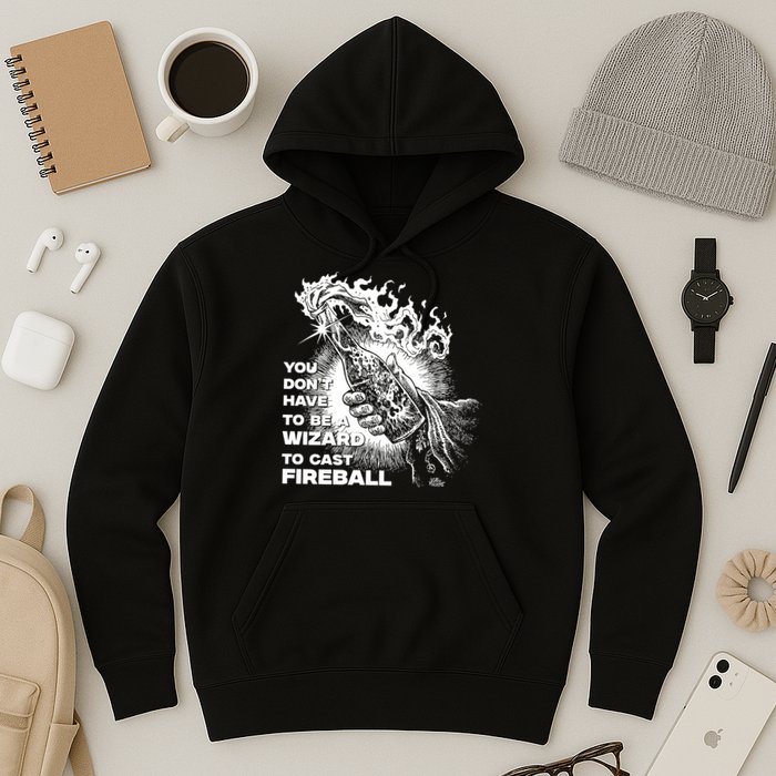 You Dont Need To Be A Wizard To Cast A F.I.R.E.B.A.L.L Diablo Macabre Hoodie