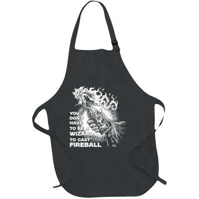 You Dont Need To Be A Wizard To Cast A F.I.R.E.B.A.L.L Diablo Macabre Full-Length Apron With Pockets