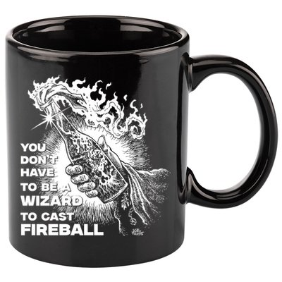 You Dont Need To Be A Wizard To Cast A F.I.R.E.B.A.L.L Diablo Macabre 11oz C Handle Ceramic Mug