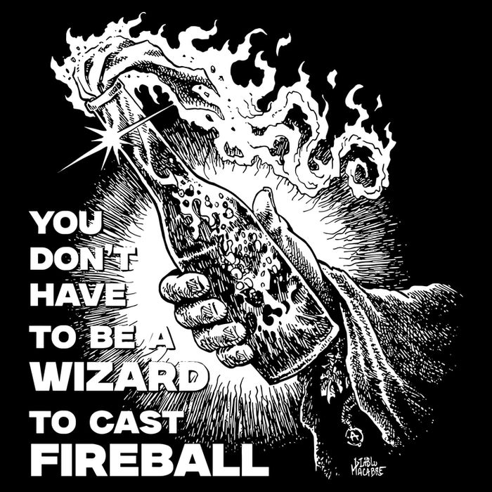 You Dont Need To Be A Wizard To Cast A F.I.R.E.B.A.L.L Diablo Macabre Flat Bill Trucker Hat